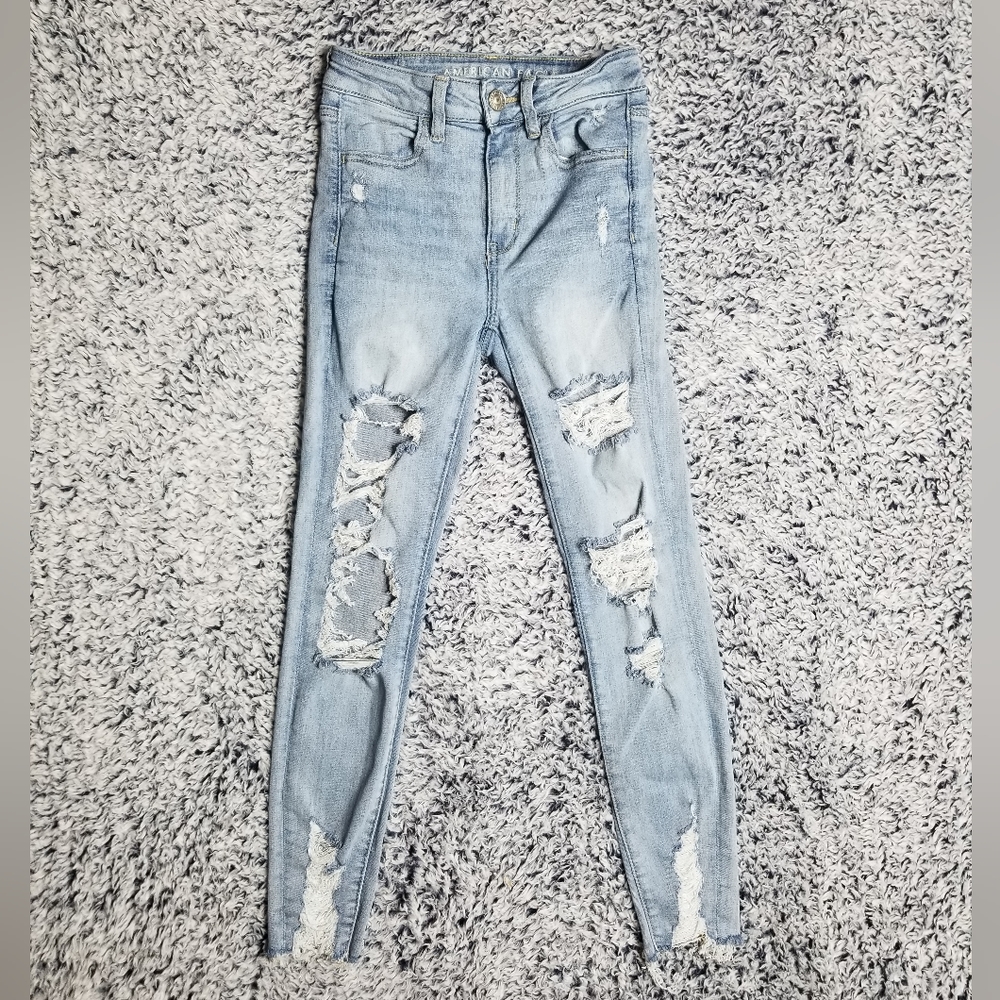 American Eagle Outfitters Ne(x)t Level Stretch Hi-Rise Cropped Jeggings